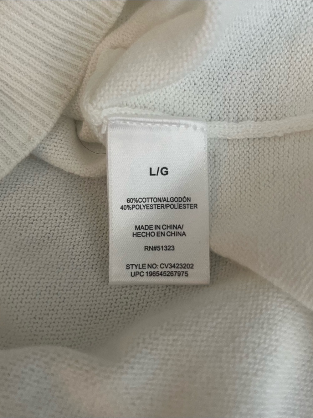 Vince Camuto Whiye V-Neck Polo Collar Women's Pullover Knit Sweater Sz L - Picture 8 of 8